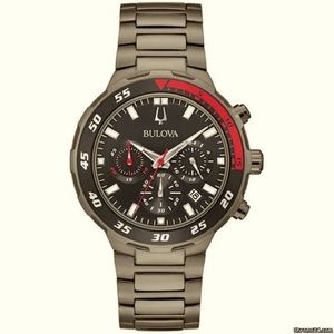 Bulova Sport Stainless Steel Chronograph Men's Watch 98B365